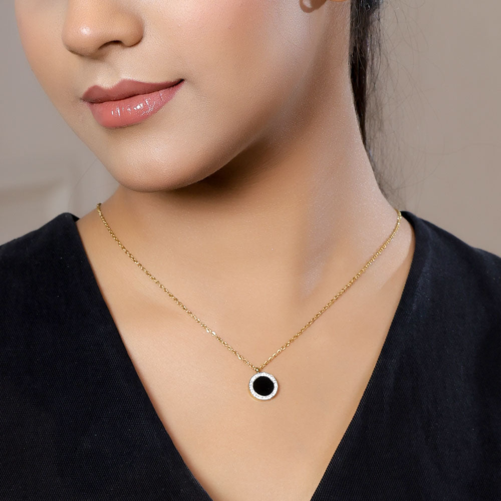 Midnight Radiance Pendant Necklace