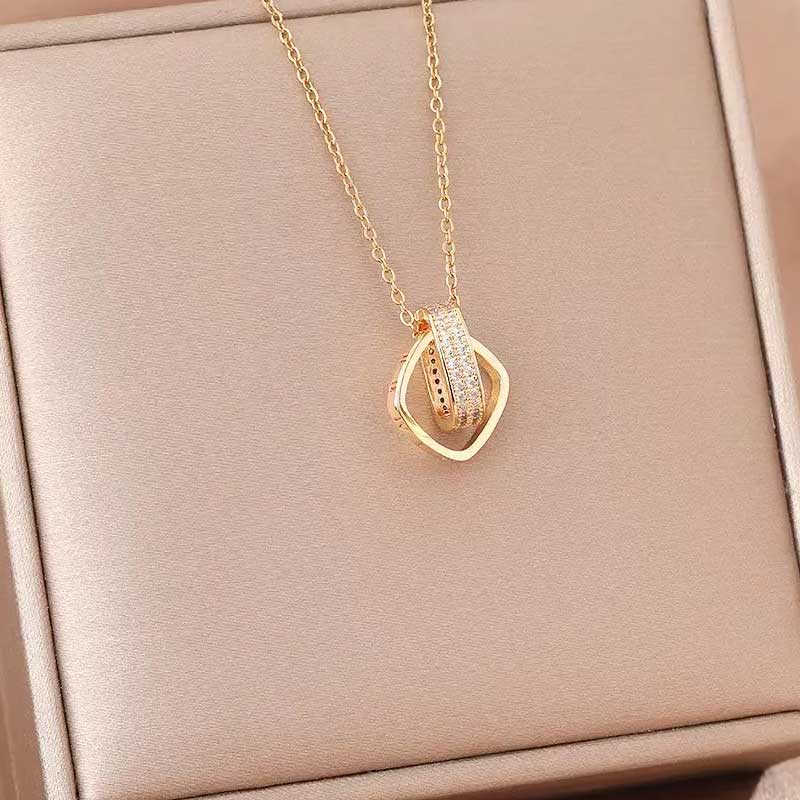 Cosmic Duo Pendant Necklace