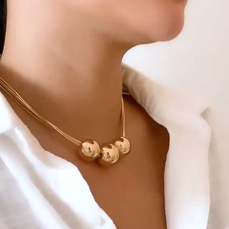 Beaded Trio Necklace