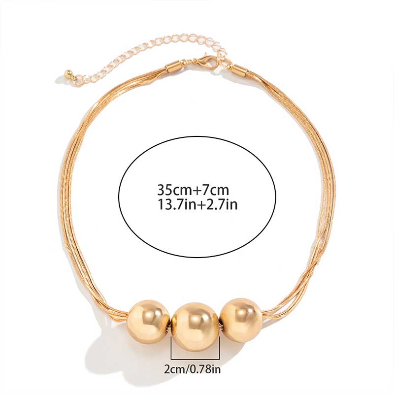 Beaded Trio Necklace