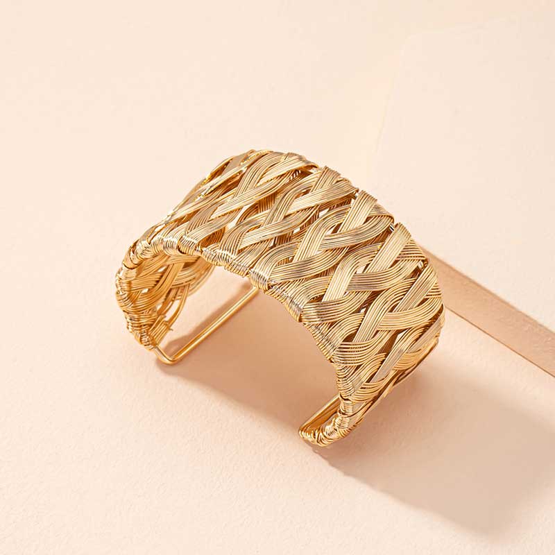 Braided Brilliance Cuff
