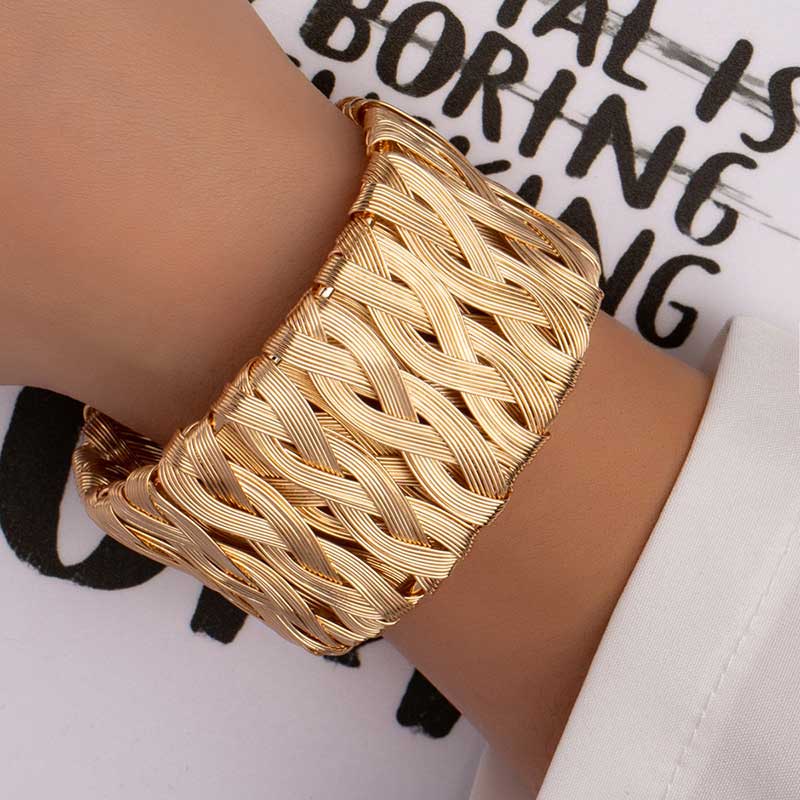 Braided Brilliance Cuff