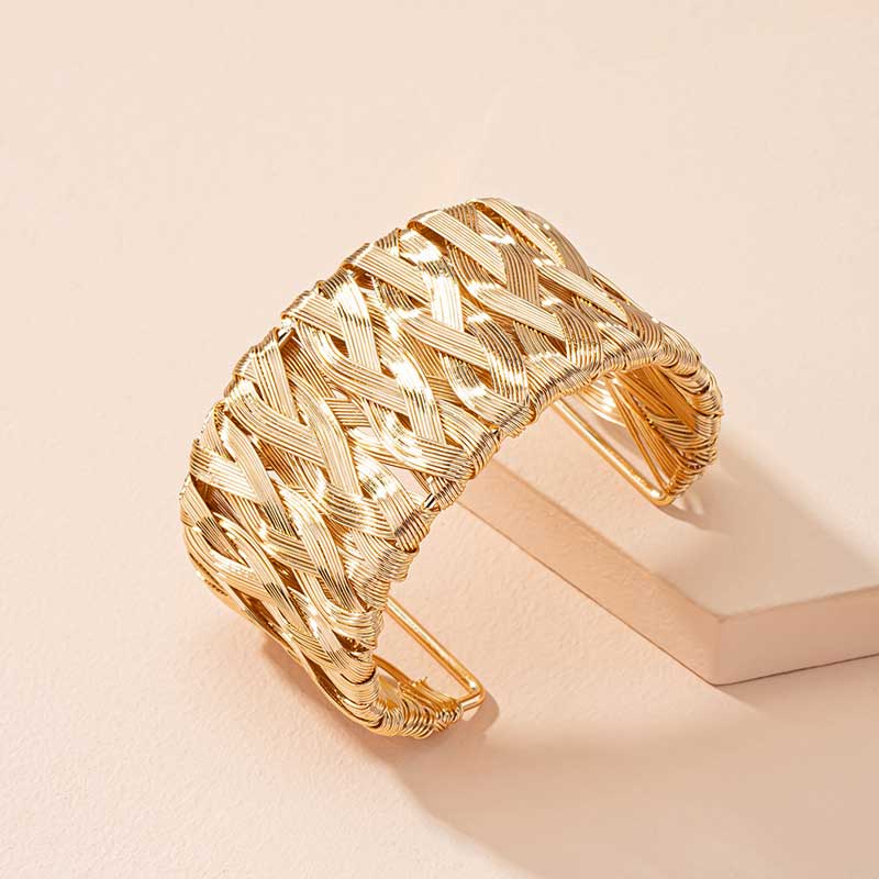 Braided Brilliance Cuff