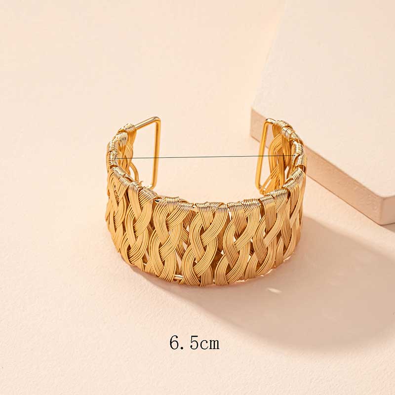 Braided Brilliance Cuff