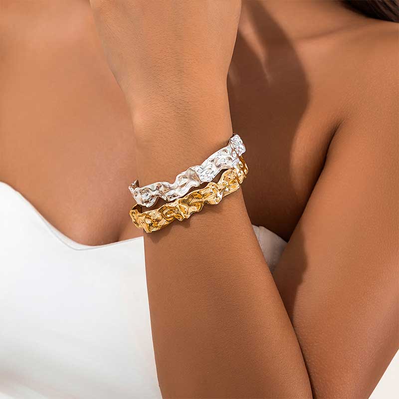 Crinkled Chic Bracelets