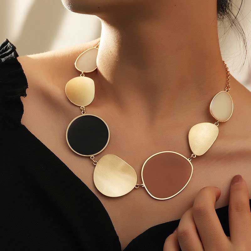 Geometric Choker Necklace