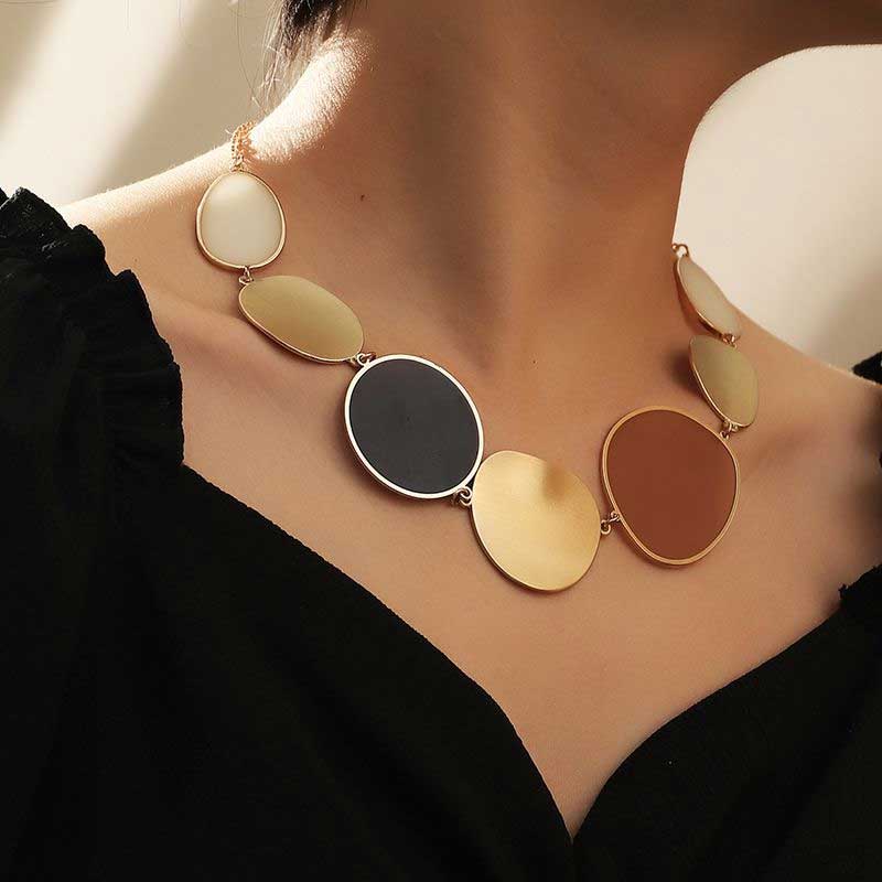 Geometric Choker Necklace