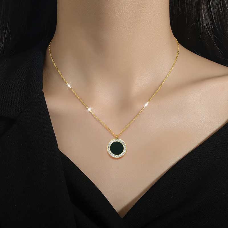 Midnight Radiance Pendant Necklace