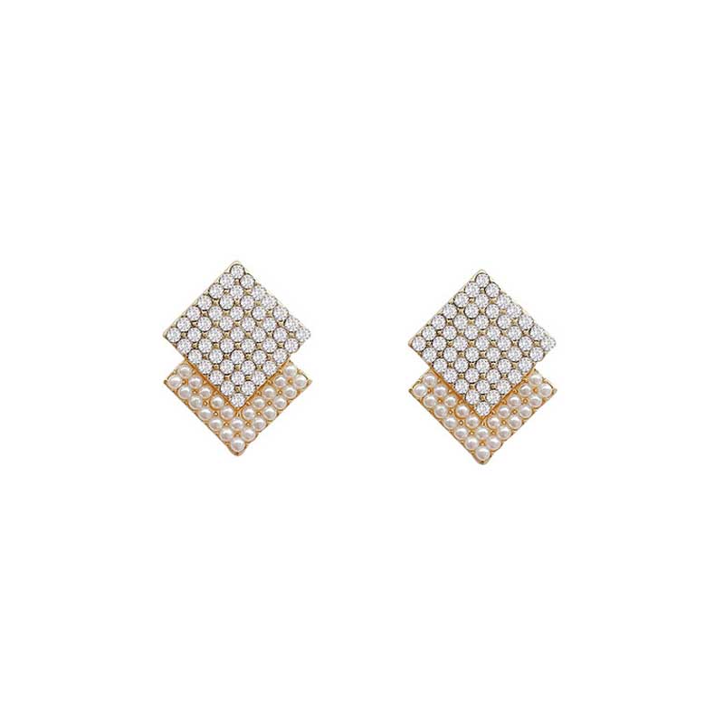 Gemstone Mosaic Earrings