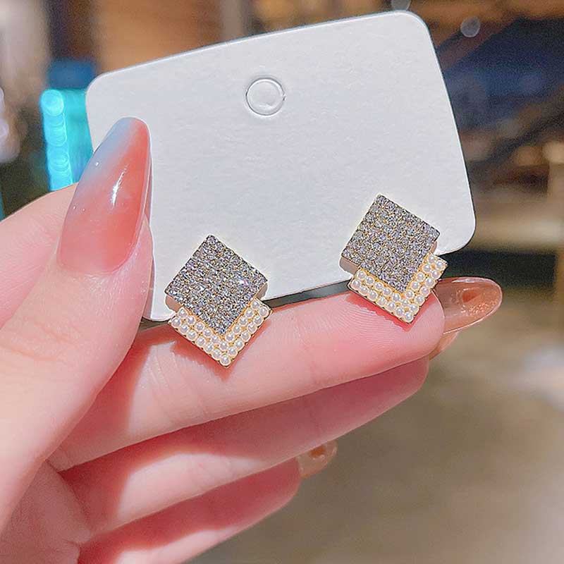 Gemstone Mosaic Earrings