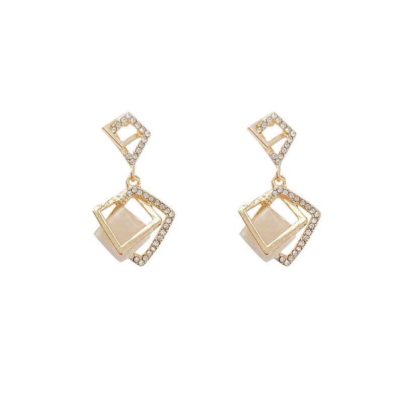 Mixed Square Melody Earrings