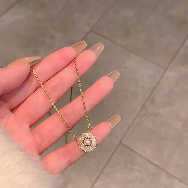 Opal Cascade Pendant Necklace