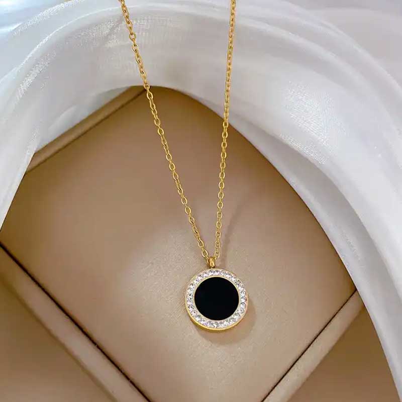 Midnight Radiance Pendant Necklace