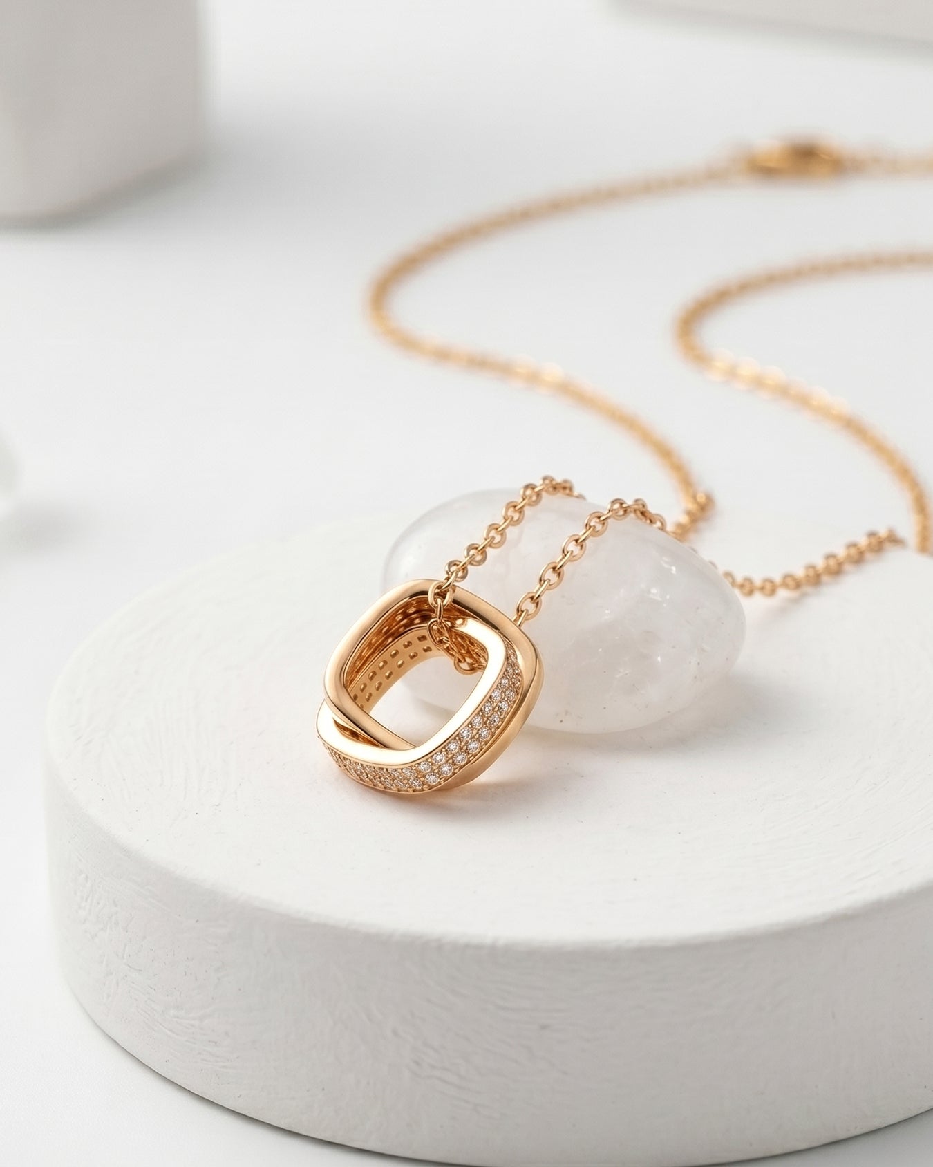 Cosmic Duo Pendant Necklace
