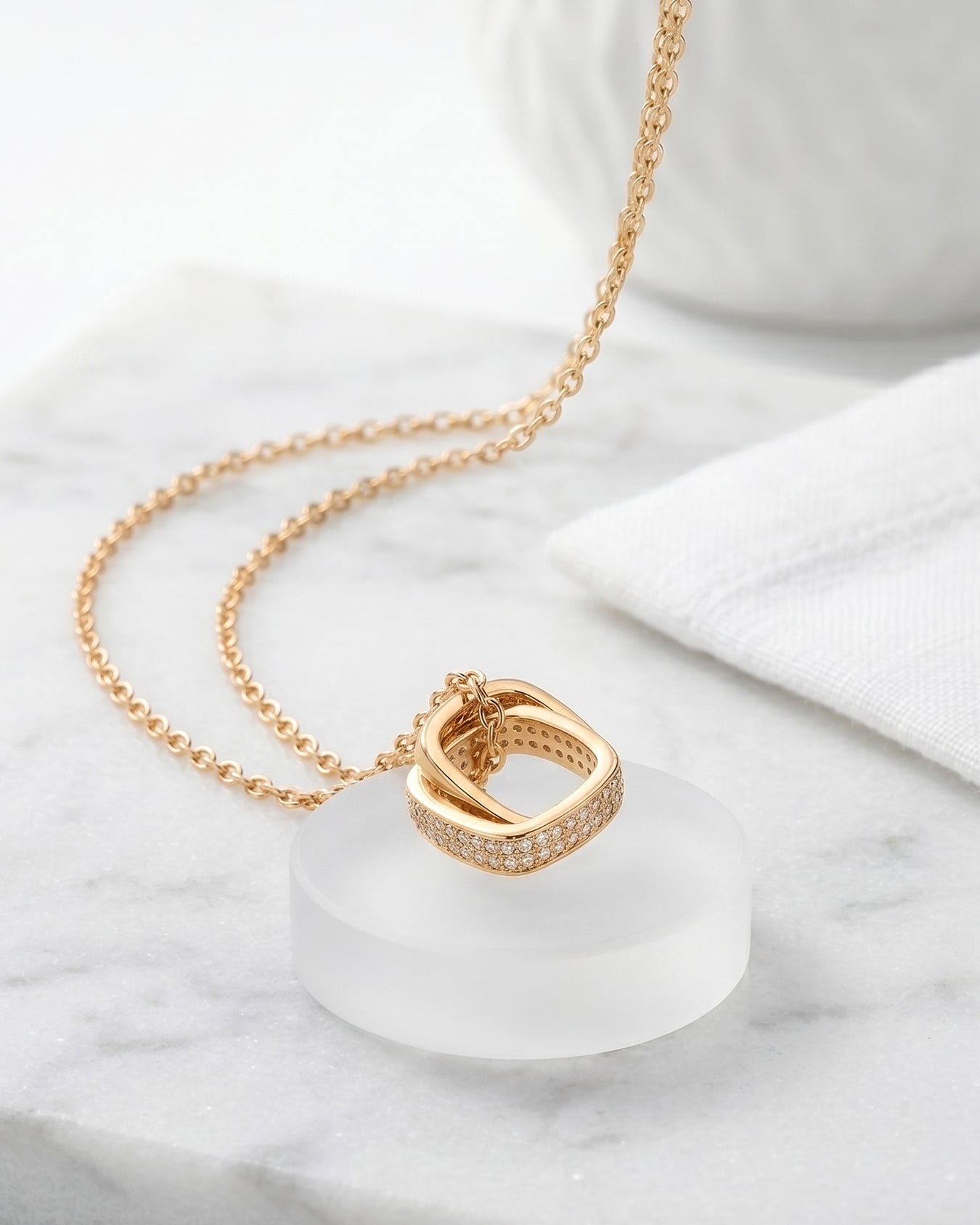 Cosmic Duo Pendant Necklace