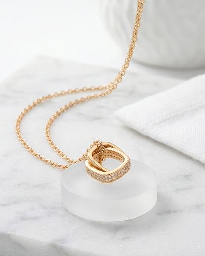 Cosmic Duo Pendant Necklace