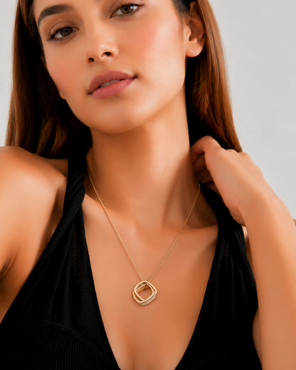 Cosmic Duo Pendant Necklace