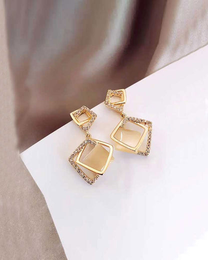 Mixed Square Melody Earrings