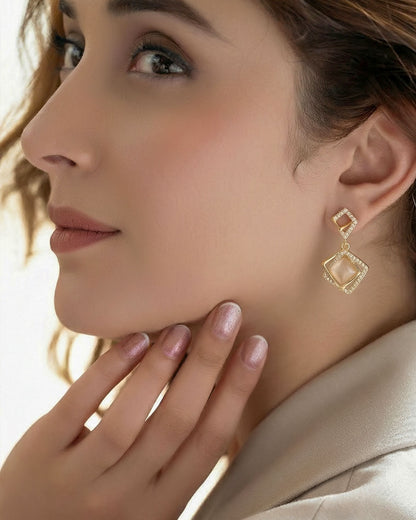 Mixed Square Melody Earrings