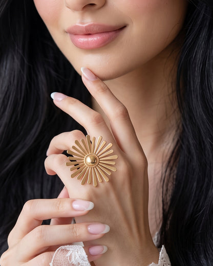 Retro Flower Ring