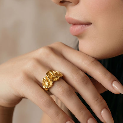 Auric Wave Ring