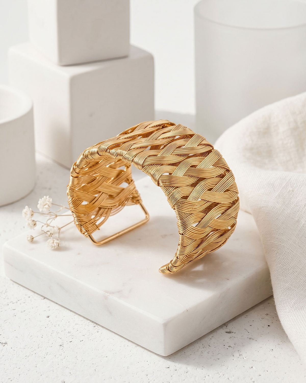 Braided Brilliance Cuff
