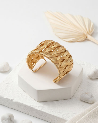 Braided Brilliance Cuff