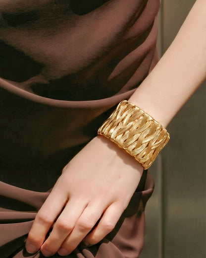 Braided Brilliance Cuff