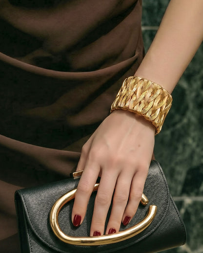 Braided Brilliance Cuff