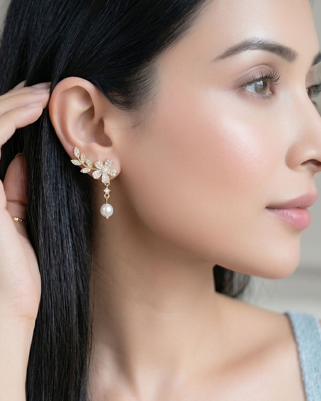 Floral Cascade Earrings