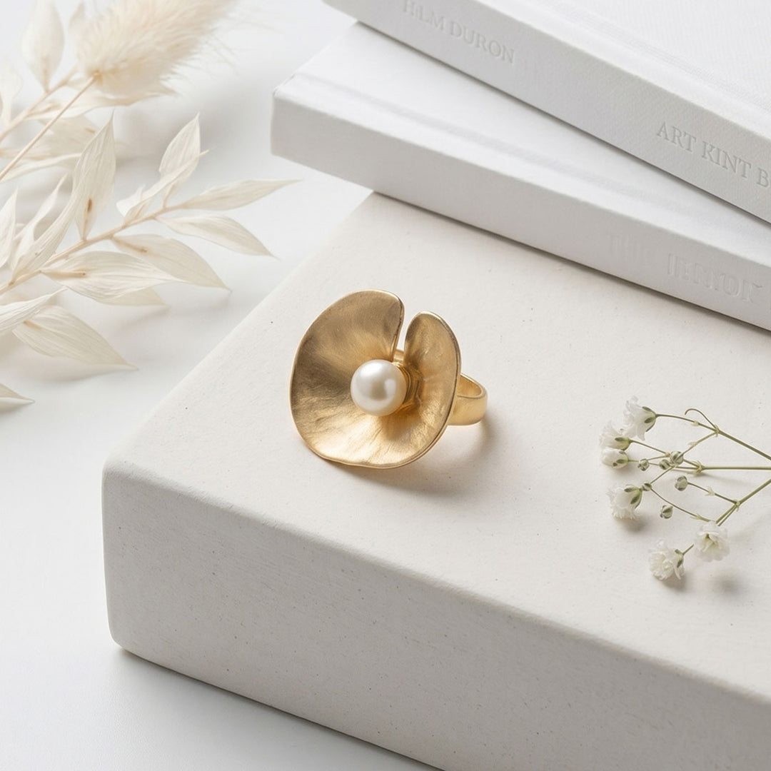 Floral Pearl Ring