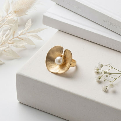 Floral Pearl Ring
