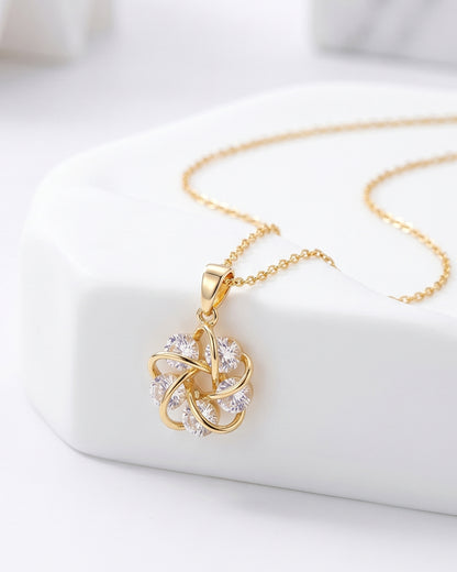 Gilded Whispers Pendant Necklace