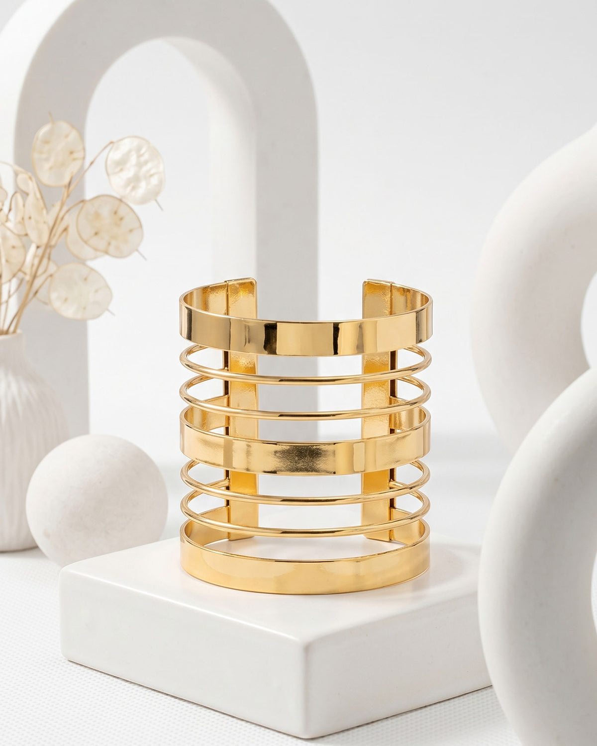 Layers Charm Cuff