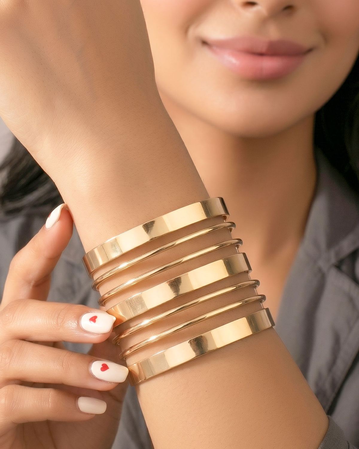 Layers Charm Cuff