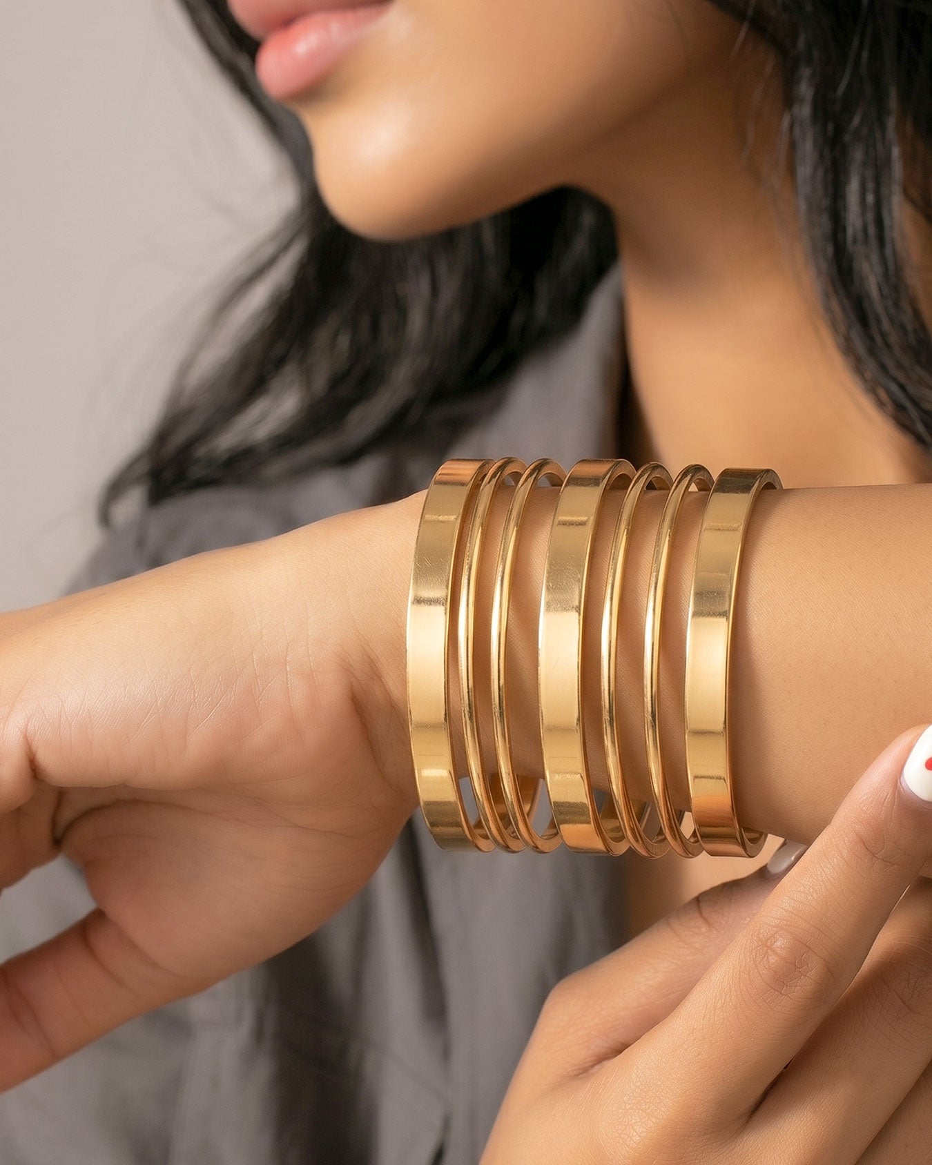 Layers Charm Cuff