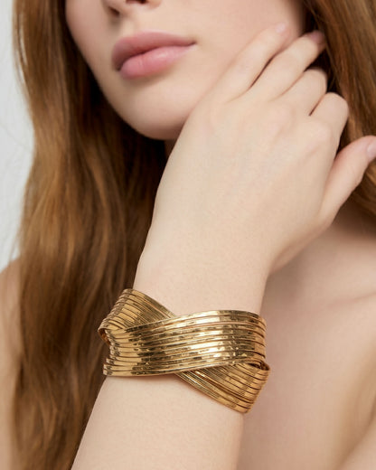 Lustrous Layers Cuff