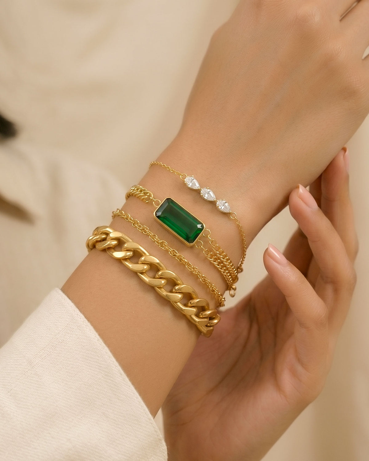 Luxe Emerald Bracelet
