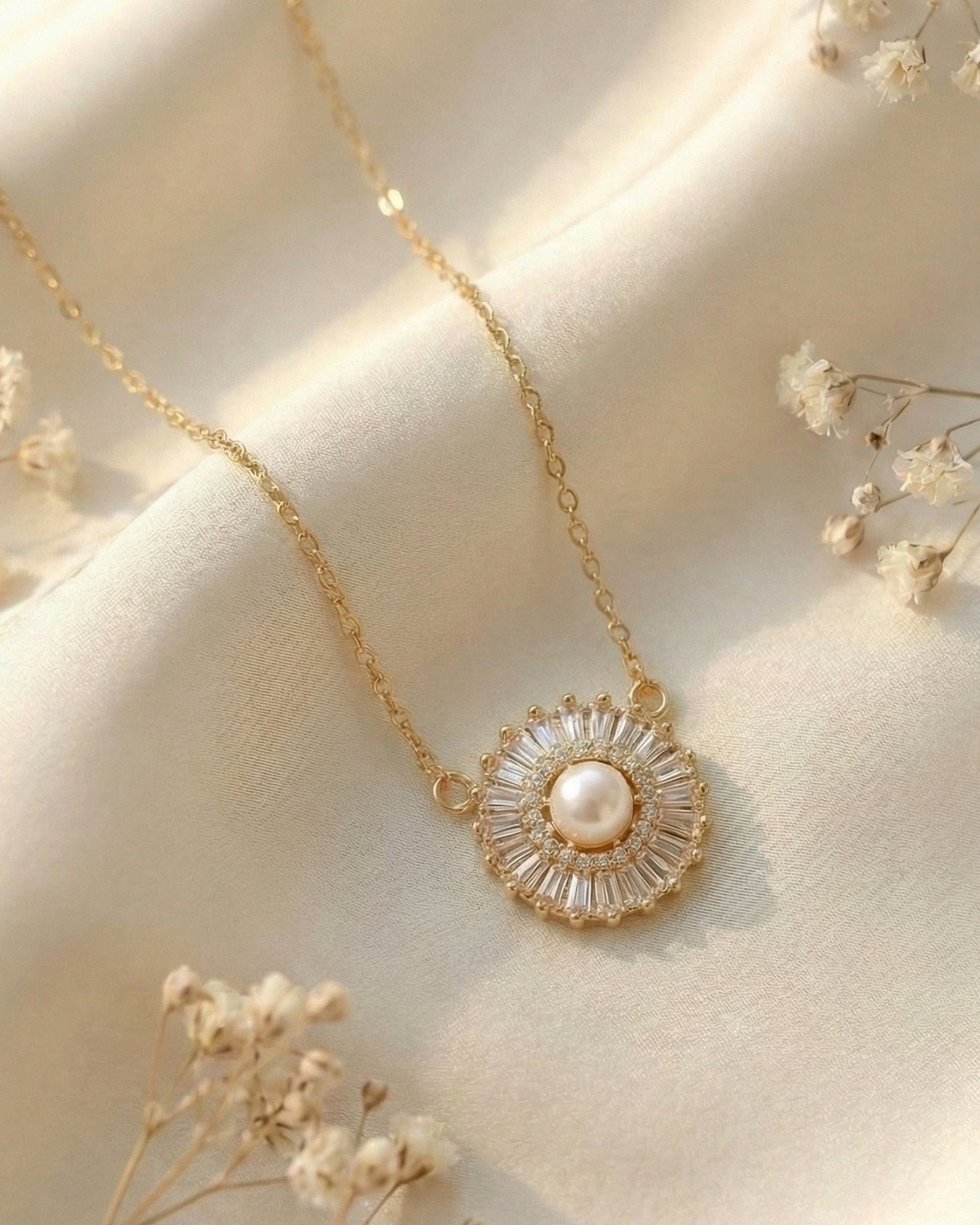 Opal Cascade Pendant Necklace