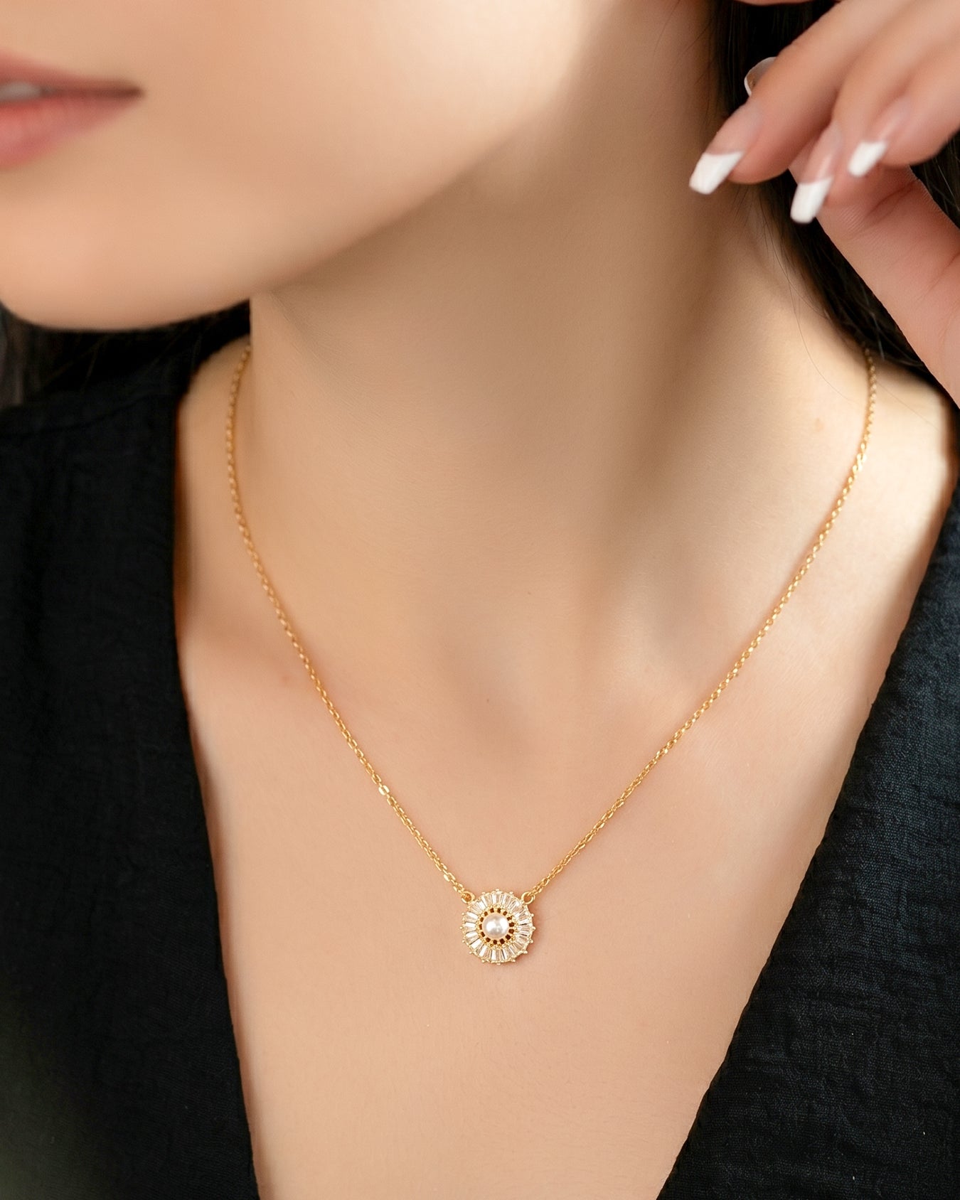 Opal Cascade Pendant Necklace