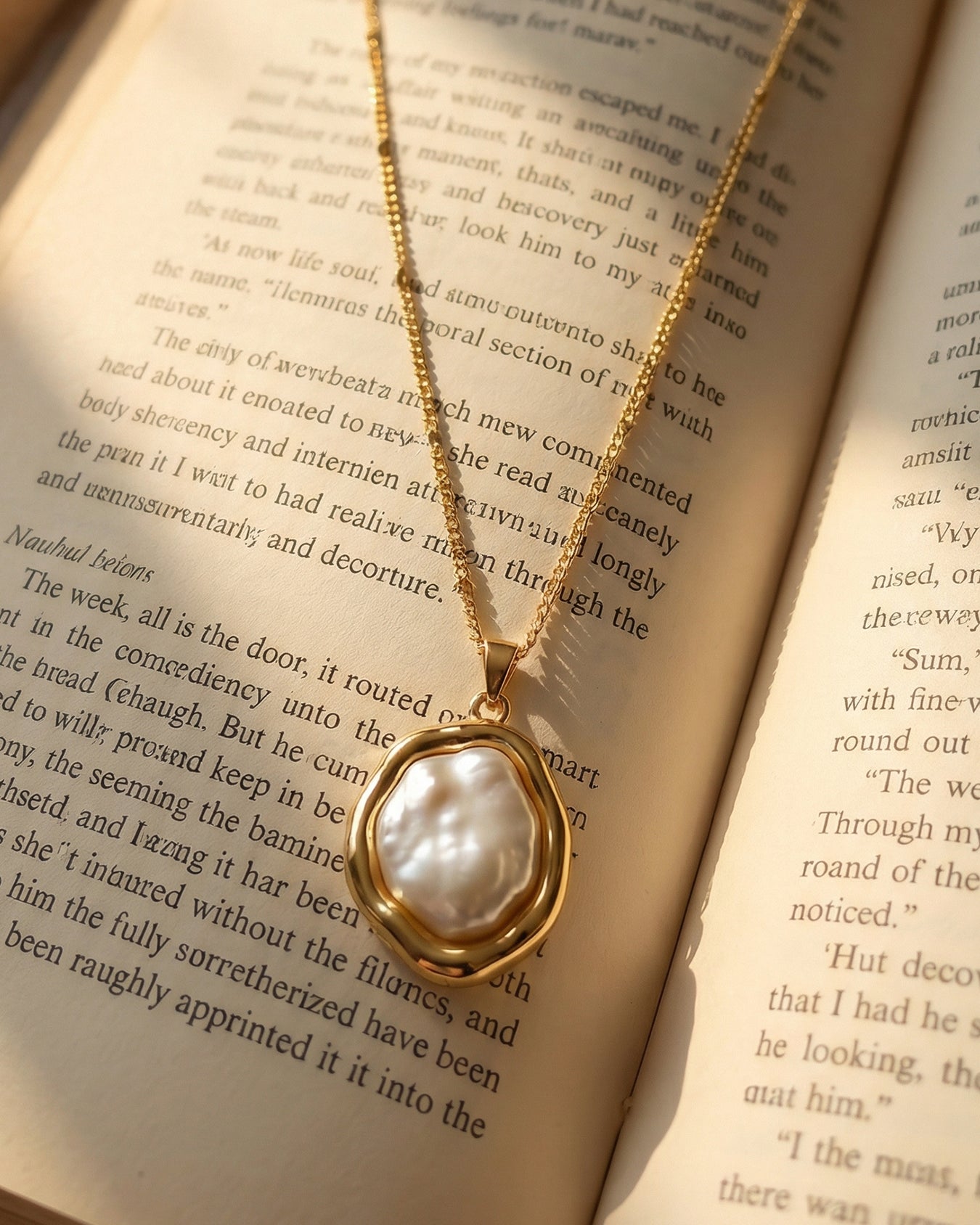 Pearl Drift Pendant Necklace