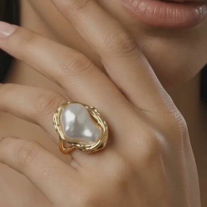 Seafoam Pearl Ring