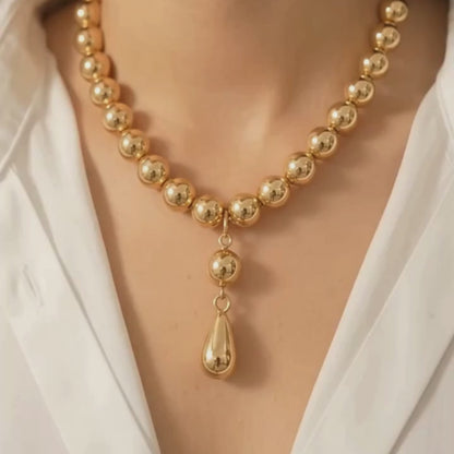 Sunlit Teardrop Necklace