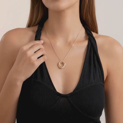 Cosmic Duo Pendant Necklace