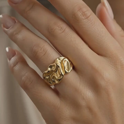 Auric Wave Ring