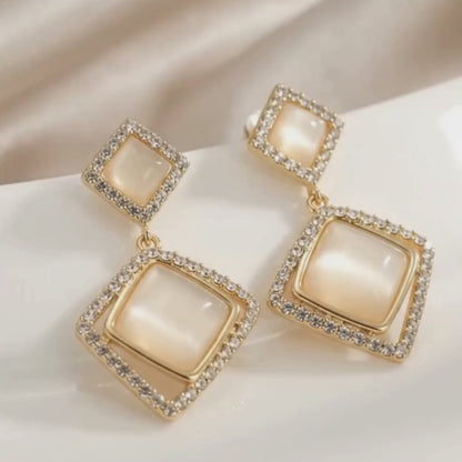 Mixed Square Melody Earrings