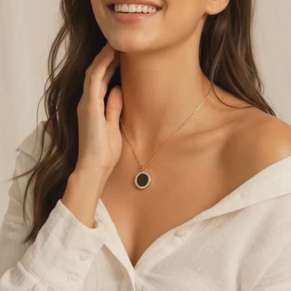 Midnight Radiance Pendant Necklace