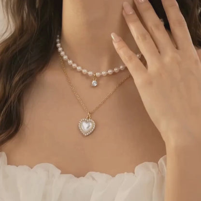 Dual Love Enchantment Pendant Necklace