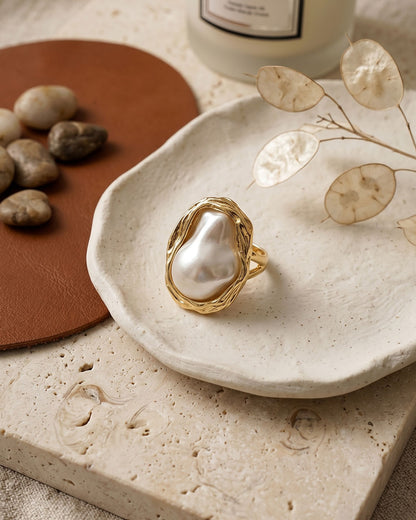 Floral Pearl Ring