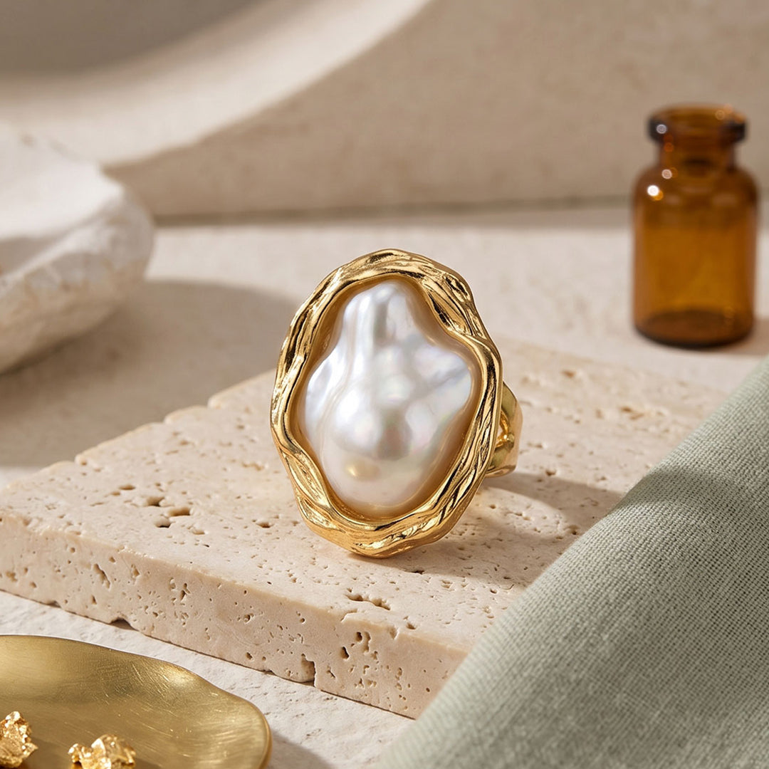 Seafoam Pearl Ring
